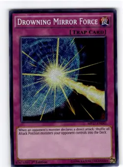 Yu-Gi-Oh Drowning Mirror Force Secret Rare #MP17-EN041 - Image 1