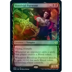 FOIL BLOODVIAL PURVEYOR (SHOWCASE) X4 Innistrad: Crimson Vow VOW Magic MTG CARD - Image 1