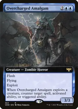 FOIL Overcharged Amalgam Innistrad: Crimson Vow Magic MTG Creature CARD 1x (363) - Image 1