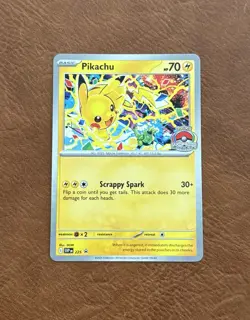 Pokemon Pikachu 2025 World Championships SVP EN 225 Promo Card Black Star Promo - Image 1