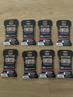 8 Sleeved Mega Evolution Booster Packs. Factory Sealed. Pokemon TCG Cards New - Image 2
