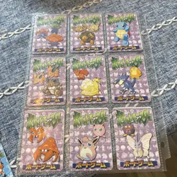 Pokemon Vintage Pocket Monsters Vending HOLO Prism Sticker (12 cards) - Image 3