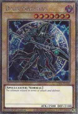 RA04-EN106 Dark Magician (Movie Art) - Platinum Secret Rare Card 1st Edition - Image 1