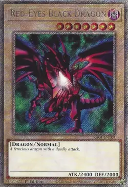 RA04-EN109 Red-Eyes Black Dragon Manga Art - Platinum Secret Rare Card 1st Ed - Image 1