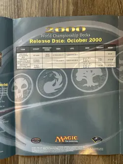 2000 Magic the Gathering MTG Worlds Championship Decks POSTER Promo RARE - Image 5