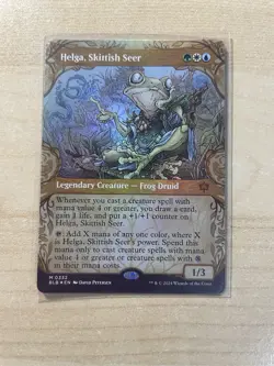 Helga, Skittish Seer (Showcase) Bloomburrow Foil - Image 1