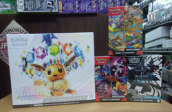 POKEMON PRISMATIC EVOLUTIONS ETB + DESTINED + WHITE + MEGA BUNDLE BOXES - Image 1