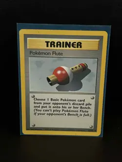 Pokemon Flute - 86/102 - Uncommon - Unlimited Edition Base Set Pokemon Moderatel - Image 1