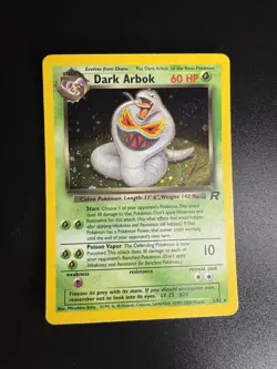 Pokemon TCG Team Rocket Dark Arbok Unlimited Holo Rare 2/82 LP- - Image 1