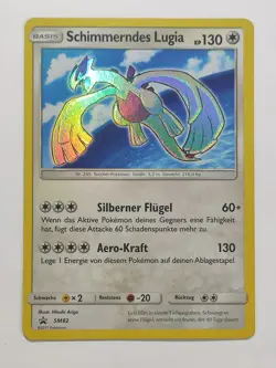 Pokemon Karte Schimmerndes Lugia SM82 Promo Holo Deutsch - Image 1