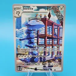 STEELIX 208/182 POKEMON TCG SV04: PARADOX RIFT ILLUSTRATION RARE NEAR MINT - Image 1
