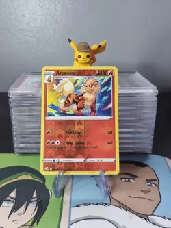 Arcanine Near Mint Reverse Holo Sword and Shield Fusion Strike 033/264 - Image 1