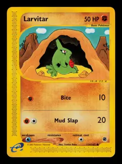 Larvitar 116/165 - LP - Expedition Base Set, WOTC Pokemon - Image 1