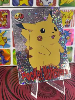 Pokemon Sticker Rare Vintage Vending Machine Holo prism Nintendo Bandai 1999 - Image 3