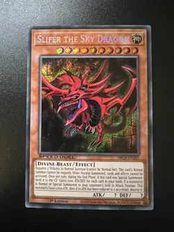 Slifer the Sky Dragon SBCB-EN201 Secret Rare 1st Edition Near Mint Yugioh - Image 1