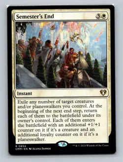 1x MTG - Semester's End (0834) - Commander Masters - CMM - NM - Image 1