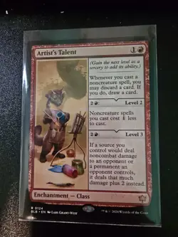 MTG Magic Artist's Talent Bloomburrow Rare 0124 Pack Fresh - Image 1