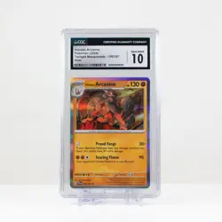 Pokemon Hisuian Arcanine #100 Holo Twilight Masquerade 2024 - CGC 10 Gem Mint - Image 2