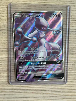 Mewtwo GX 72/73 Shining Legends Full Art Holo Pokemon TCG - NM - Image 2