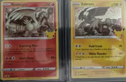 Pokemon Celebrations 25th Anniversary Lot Of 2 Reshiram, Zekrom Holo - Image 1