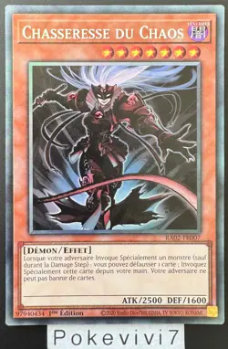 Carte YU-GI-OH! CHASSERESSE DU CHAOS RA02-FR007 CR NEUF - Image 1