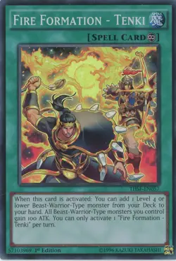 Yugioh Fire Formation - Tenki THSF-EN057 Super Rare LP - Image 1