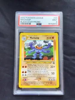 Pokemon Cards: Wizards Black Star Promo: Machamp 43 PSA 9 - Image 1