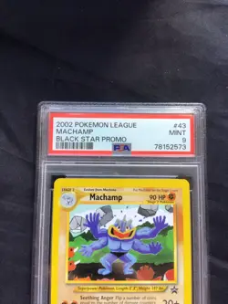 Pokemon Cards: Wizards Black Star Promo: Machamp 43 PSA 9 - Image 3