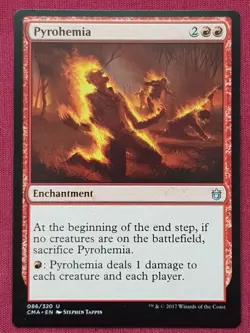 Magic The Gathering COMMANDER ANTHOLOGY CMA PYROHEMIA red card MTG - Image 1
