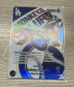 One Piece Los Angeles Dodgers Monkey D. Luffy Promo Card English - Image 1