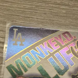 One Piece Los Angeles Dodgers Monkey D. Luffy Promo Card English - Image 2