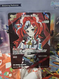 Hololive Hakos Baelz Bae SR hBP01-075 EN English Blooming Radiance Card - Image 1