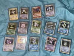 Vintage Lot Of 12 WOTC Pokemon Cards Int +Jp - Image 1