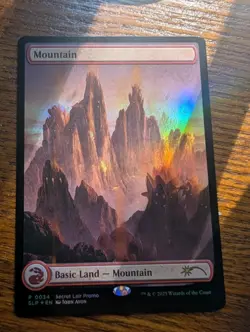 MagicCon 2025 ✨FOIL Red Lotus Mountain - EXCLUSIVE RARE Promo - John Avon - Image 1