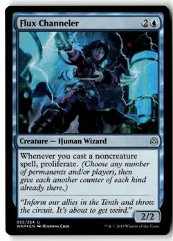 MTG Foil Flux Channeler - War of the Spark Moderately Played English - Image 1