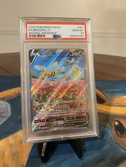 Pokemon Beedrill V Astral Radiance Full Alt Art #161 PSA 10 Gem Mint - Image 1