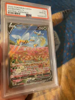 Pokemon Beedrill V Astral Radiance Full Alt Art #161 PSA 10 Gem Mint - Image 3