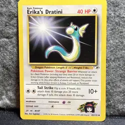 Pokemon TCG Erika's Dratini 42/132 Gym Heroes MP - Image 1