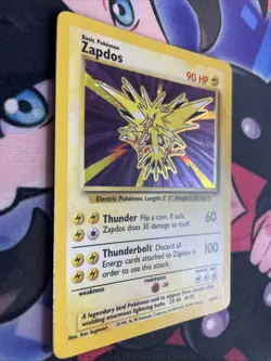 Pokemon TCG Zapdos 16/102 Holo Rare Base Set Unlimited LP/MP - Image 2