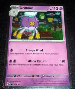 Pokemon Drifblim 006 Black Star Promo Cosmo Holo Mega Evolutions NM - Image 1