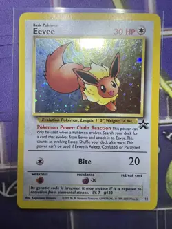 Eevee #11 - Holo Rare Promo - Vintage Pokemon WOTC Black Star Promo - Image 1