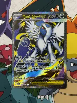 Mega Absol ex Full Art Ultra Rare 161/132 Pokemon Mega Evolution English NM - Image 1
