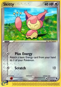 Skitty - 70/109 - Common PL/MP, English Pokemon EX Ruby and Sapphire - Image 1