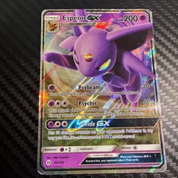 Espeon GX 61/149 Pokemon TCG Sun Moon Base Set Holo - Image 1