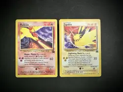 Pokemon WOTC Black Star Promo: Moltres 21/53 & Zapdos 23/53- NM - Image 1