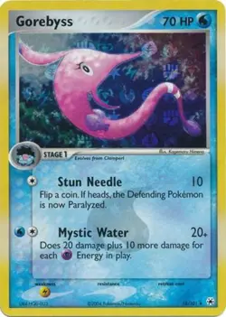 Gorebyss - 18/101 - Rare - Reverse Holo PL/MP, English Pokemon EX Hidden Legends - Image 1