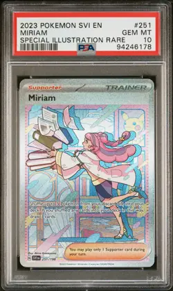 2023 POKEMON SVI EN-SCARLET & VIOLET SPECIAL ILLUSTRATION RARE MIRIAM PSA 10 - Image 1