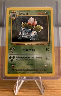 Ivysaur #2 Non-Holo Pokemon Card Near Mint - 44/130 Base Set 2 Uncommon 2000 - Image 1