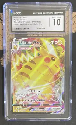Pikachu VMAX SWSH286 Crown Zenith Promo CGC 10 Gem Mint Pokemon Card 2023 - Image 1