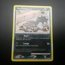 POOCHYENA 86/127 - NON-Holo COMMON - PLATINUM 2009 NINTENDO Pokemon Card - NM/M - Image 1